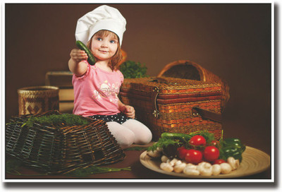 

Chef girl Fine Art Print(12 inch X 18 inch, Rolled)