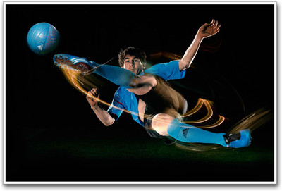 

Lionel Messi Football Photographic Paper(12 inch X 18 inch)