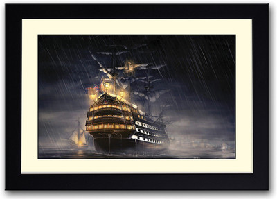 

Ship in rain Fine Art Print(14 inch X 20 inch, Framed)