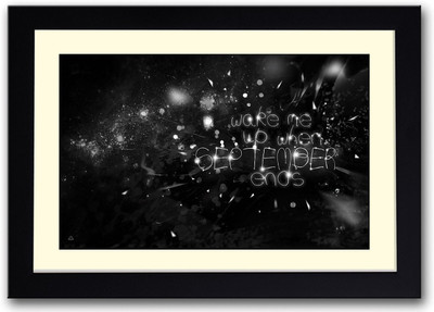 

Wake me up when september ends Fine Art Print(14 inch X 20 inch, Framed)