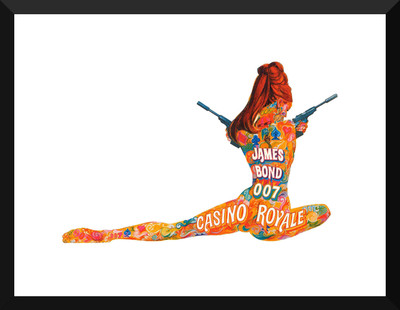 

Hollywood Collection - James Bond 007 - Casino Royale Art - Ready To Hang Framed Paper Print(17 inch X 12 inch, Framed)