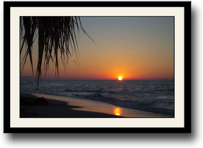 

Sunset on the Beach Fine Art Print(10 inch X 14 inch, Framed)