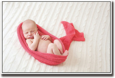 

Baby wrapped in Pink looking cute Fine Art Print(12 inch X 18 inch, Rolled)