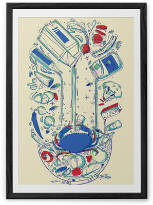 

Salad Fine Art Print(36 inch X 24 inch, Framed)