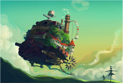 

Moving Castle Paper Print(13 inch X 19 inch, Rolled)
