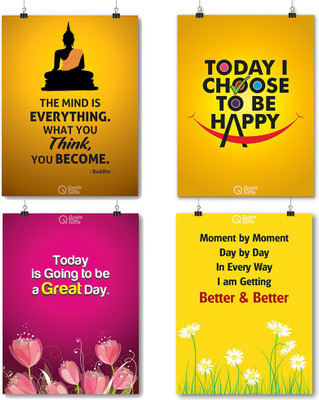 

Positive Thinking Affirmation A3 Poster Set Paper Print(18 inch X 12 inch, Rolled)