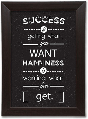 

Quotes Themed Framed Poster. Photographic Paper(13.5 inch X 10 inch, Box Packing)