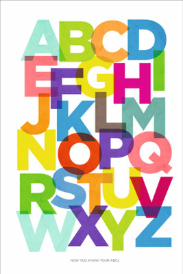 

Posterhouzz Colored Alphabets Fine Art Print Poster Fine Art Print(18 inch X 12 inch, Rolled)
