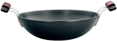 

Hawkins Futura Hard Anodised Kadhai 0 cm(Hard Anodised, Non-stick, Induction Bottom), Black