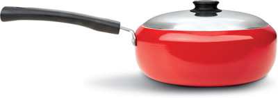 

Anjali Adora Apple Shape Red Color (1.8 Ltr/2.6 mm Thickness) with Lid Sauce Pan 15 cm diameter with Lid(Aluminium, Non-stick)
