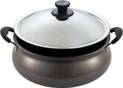 

Pigeon Pot 1 L with Lid(Aluminium, Non-stick), Grey