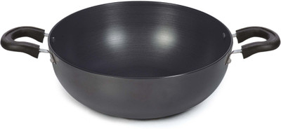 

OK Hard Anodised Small Kadhai 21 cm(Hard Anodised, Non-stick), Grey