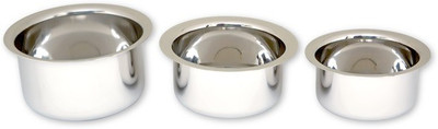 

Uniqraft Pot 1 L(Steel), Silver