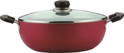 

Vinod Zest Non- Stick Friendly with Lid Kadhai 22.0 cm with Lid(Aluminium, Non-stick, Induction Bottom)