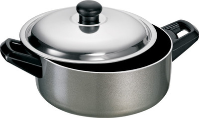 

Elite Pot 2.2 L with Lid(Aluminium, Non-stick), Grey