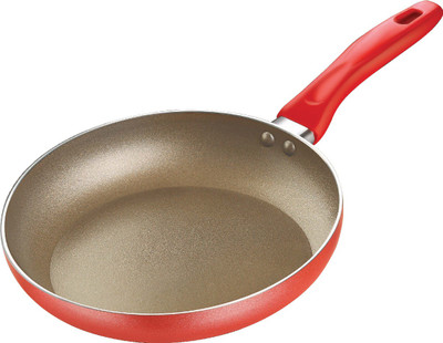 

Prestige Omega Gold Fry Pan 24 cm diameter(Aluminium, Non-stick, Induction Bottom), Red