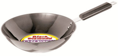 

Black Diamond Hard Anodized Stir with Stainless Steel Lid Fry Pan 27 cm diameter(Hard Anodised, Non-stick), Grey