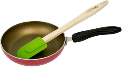 

Declion Fry Pan 16 cm diameter(Aluminium, Non-stick), Pink