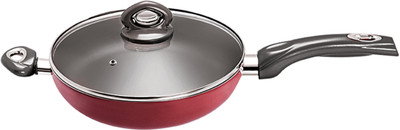 Eris Tadka Pan 24 cm diameter with Lid(Aluminium, Non-stick, Induction Bottom)