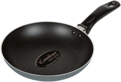

Bright Home Appliances Fry Pan 24 cm diameter(Aluminium, Non-stick), Black