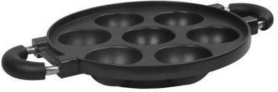

Ndura Ndura Paniyaram 7 die Paniyarakkal(Aluminium), Black