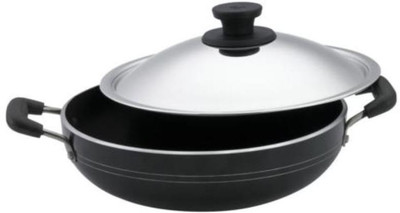 

Sandoz Kadhai 28 cm(Aluminium, Non-stick), Black