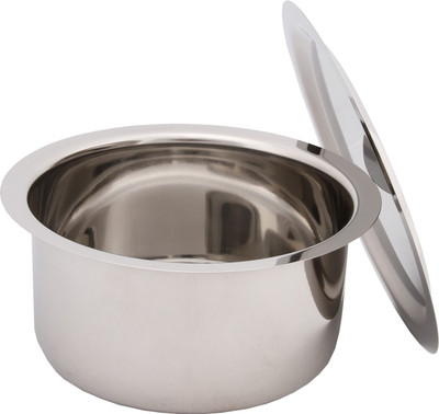 

Bhalaria Stainless Steel Bottom Tope Set with Covers Pot 1 L with Lid(Stainless Steel)