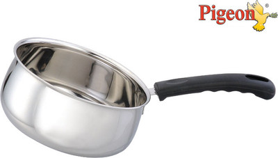 

Pigeon Sauce Pan 15 cm diameter(Stainless Steel, Induction Bottom), Silver;white