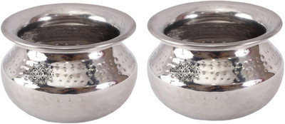 

IndianArtVilla Serving Briyani Handi Handi 1 L(Stainless Steel)