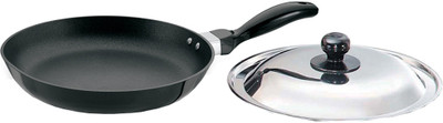 

Hawkins Focus with Lid Fry Pan 26 cm diameter with Lid(Aluminium, Non-stick), Black