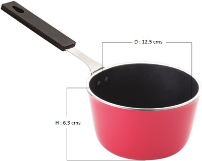 

RECON Sauce Pan 26 cm diameter(Aluminium, Non-stick), Pink