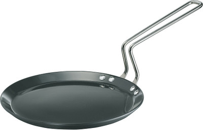 

Hawkins Futura Hard Anodized Tawa 22 cm diameter(Hard Anodised, Non-stick), Black