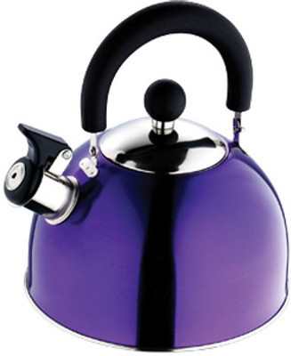 

Kaiserhoff Stainless Steel Whistling Kettle Pot 2.25 L with Lid(Stainless Steel), Purple