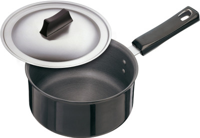 Hawkins Futura Hard Anodized with Lid Pan 18 cm diameter(Hard Anodised, Non-stick) available at flipkart for Rs.985