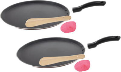 

Buyer dosa tawa 2 piece set Tawa 25 cm diameter(Aluminium, Non-stick), Black