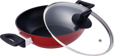 2% OFF on BERGNER Kadhai 24 cm with Lid(Aluminium, Non-stick, Induction Bottom)