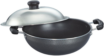 Prestige Omega Kadhai 20 cm diameter with Lid 1 L capacity(Aluminium, Non-stick) Prestige Omega Kadhai 20 cm diameter with Lid 1 L capacity(Aluminium, Non-stick)