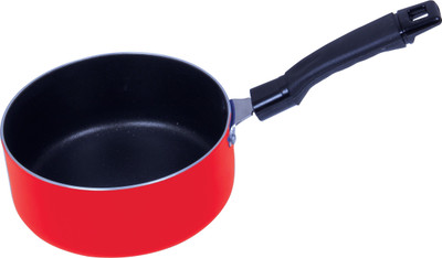

Buyer 139 Sauce Pan 18 cm diameter(Aluminium, Non-stick), Red