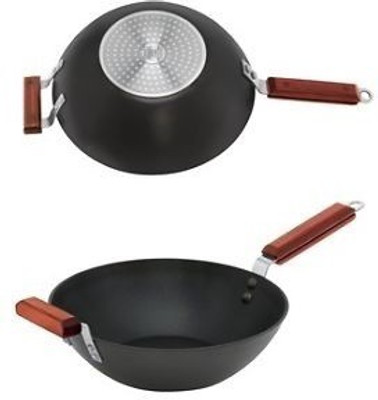 

Hawkins IQ73 Kadhai 27 cm(Aluminium, Non-stick, Induction Bottom), Black