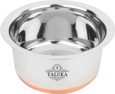 

Taluka (9.5" x 6" inches) Stainless Steel Copper Bottom Tope Steel Topia Bhaguna Capacity:- 3.5 Liter Weight 700 Grams Pot 3.5 L with Lid(Stainless Steel, Copper)