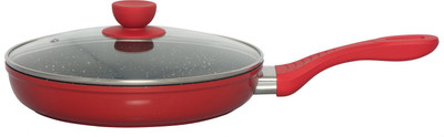 

Hoffner Granite Coating Tomato Red Fry Pan 26 cm diameter(Aluminium, Non-stick, Induction Bottom), Multicolor