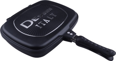 

Benison India Flat Pan 32 cm diameter(Ceramic, Non-stick), Black
