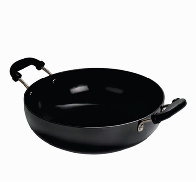 

Nidhi Kadhai 24 cm(Hard Anodised, Non-stick), Black