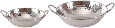

IndianArtVilla Steel Kadai with Handle Kadhai 14 cm(Stainless Steel)