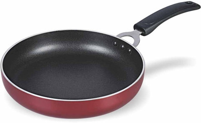 

OK Fry Pan 22 cm diameter with Lid(Aluminium, Non-stick, Induction Bottom), Grey