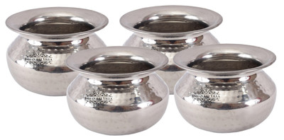 

IndianArtVilla Serving Briyani Handi Handi 1 L(Stainless Steel)