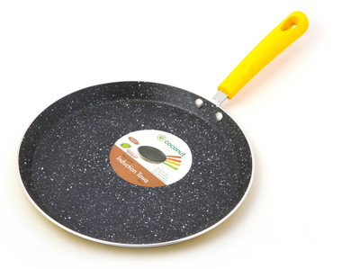 

Coconut Galaxy Tawa 28 cm diameter(Aluminium, Non-stick, Induction Bottom), Grey;yellow