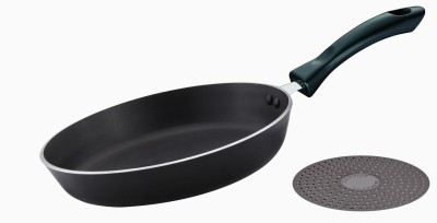 

Petals Fry Pan 24 cm diameter(Aluminium, Non-stick, Induction Bottom), Black;grey