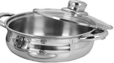 

Neelam Stainless Steel Belly Saucepot 16 Cm Pot 1.5 L(Stainless Steel)