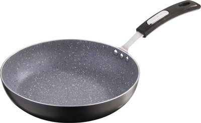 

Vinod Zest Marbilo Fry Pan 22 cm diameter(Aluminium, Non-stick, Induction Bottom), Black;grey